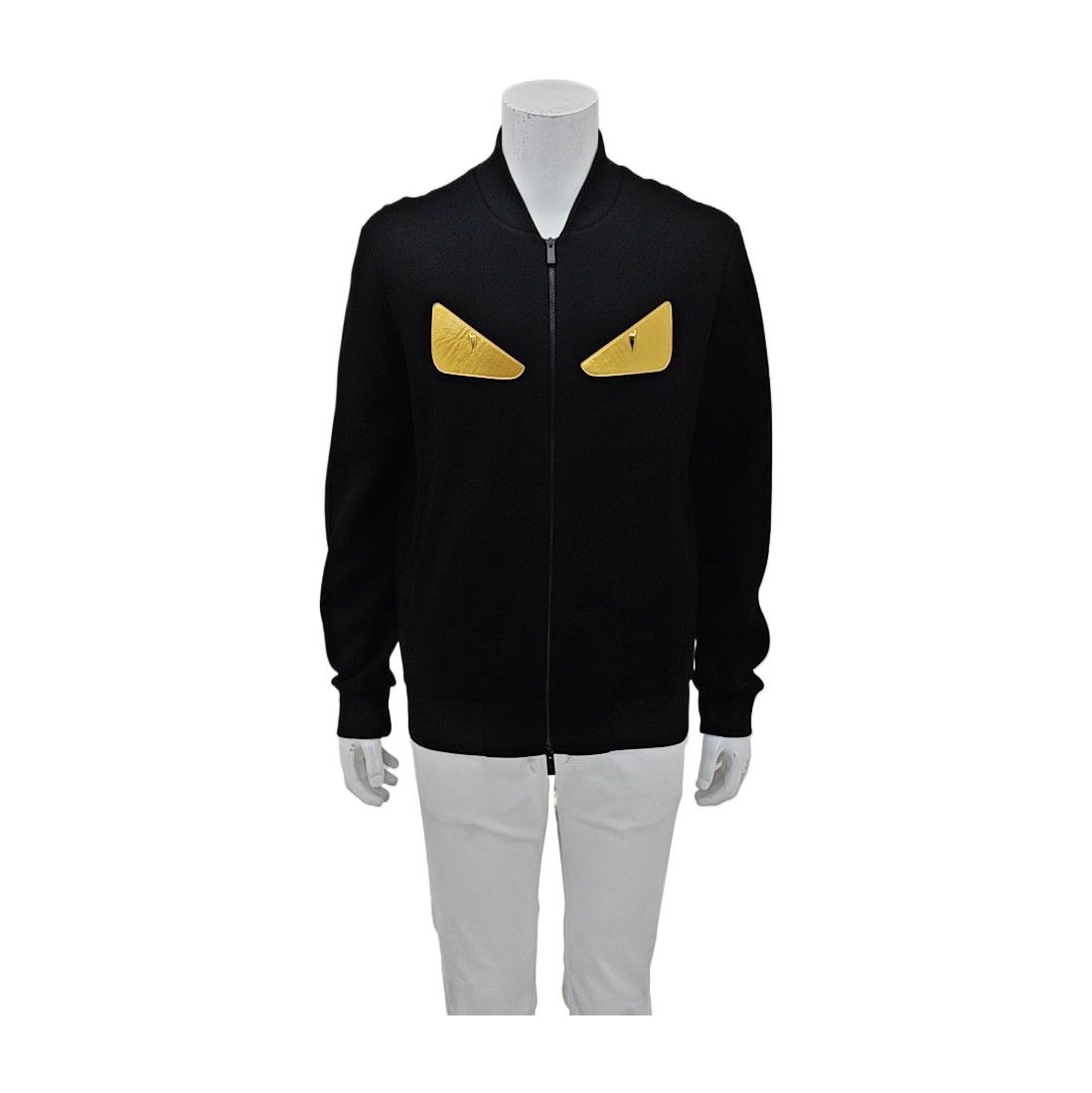 Fendi Fendi Gold Bug Eyes Zip Up Bomber Jacket 50 Size US M / EU 48-50 / 2 - 2 Thumbnail