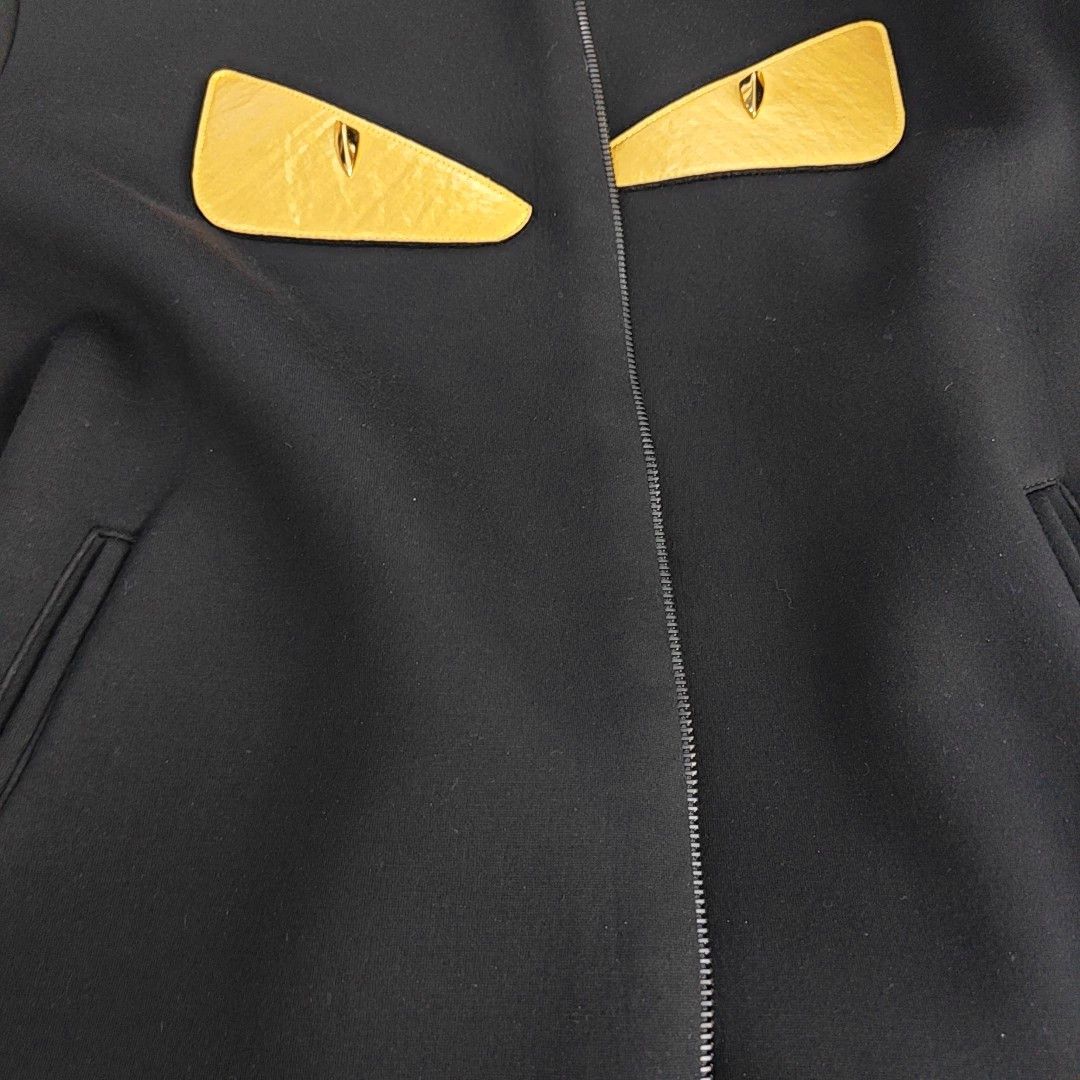 Fendi Fendi Gold Bug Eyes Zip Up Bomber Jacket 50 Size US M / EU 48-50 / 2 - 10 Thumbnail