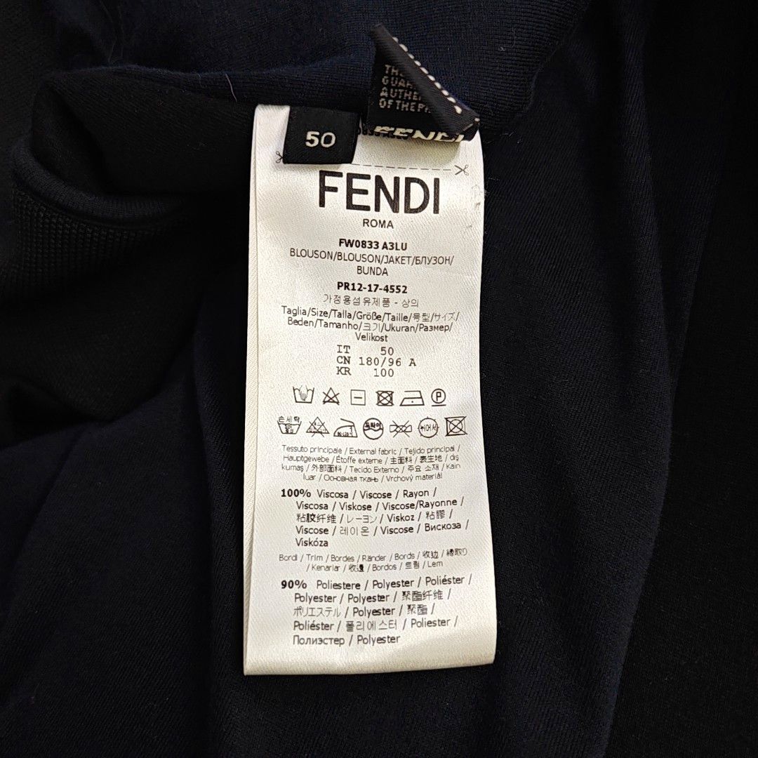 Fendi Fendi Gold Bug Eyes Zip Up Bomber Jacket 50 Size US M / EU 48-50 / 2 - 5 Thumbnail