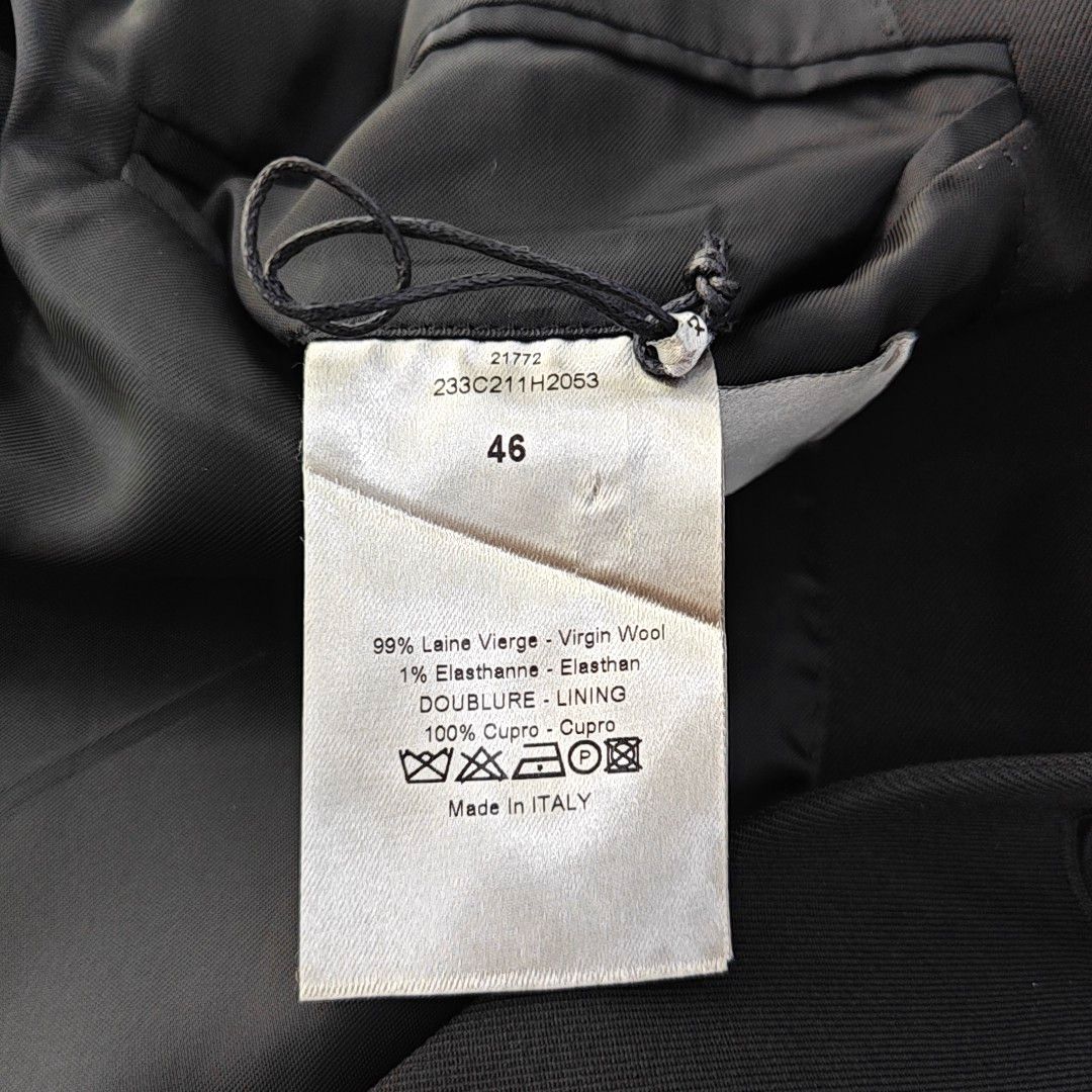 Dior Dior Homme Virgin Wool Two-Button Blazer 36R Size 36R - 5 Thumbnail