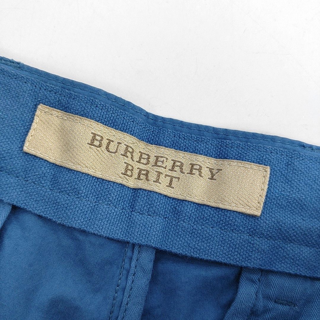 Burberry Burberry Brit Blue Cotton Casual Pants 32 Size US 32 / EU 48 - 6 Thumbnail