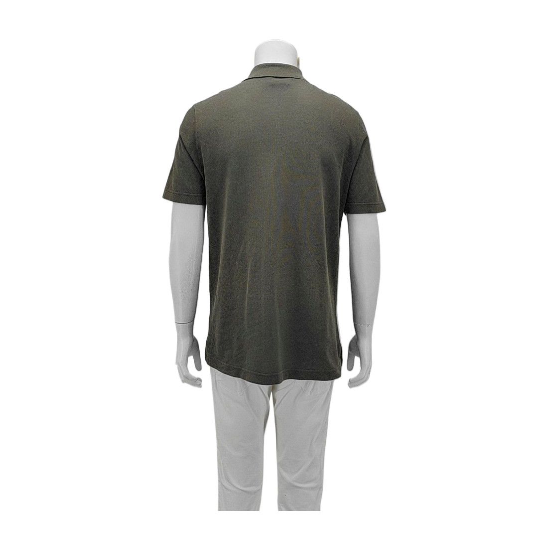 Hermes Hermès Olive Cotton Piqué Polo Shirt XL Size US XL / EU 56 / 4 - 3 Thumbnail