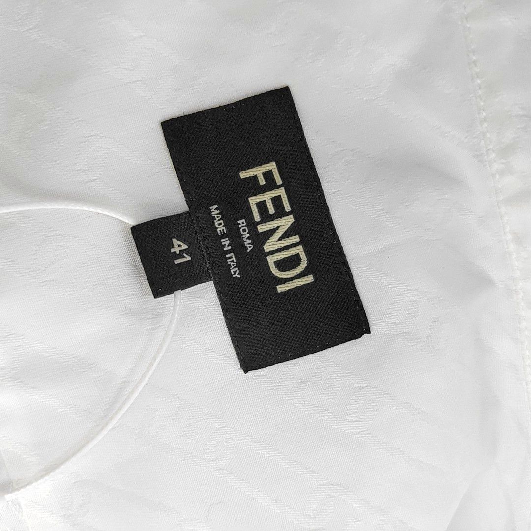Fendi Fendi Tonal Monogram Cotton Shirt 41 Size US L / EU 52-54 / 3 - 7 Thumbnail
