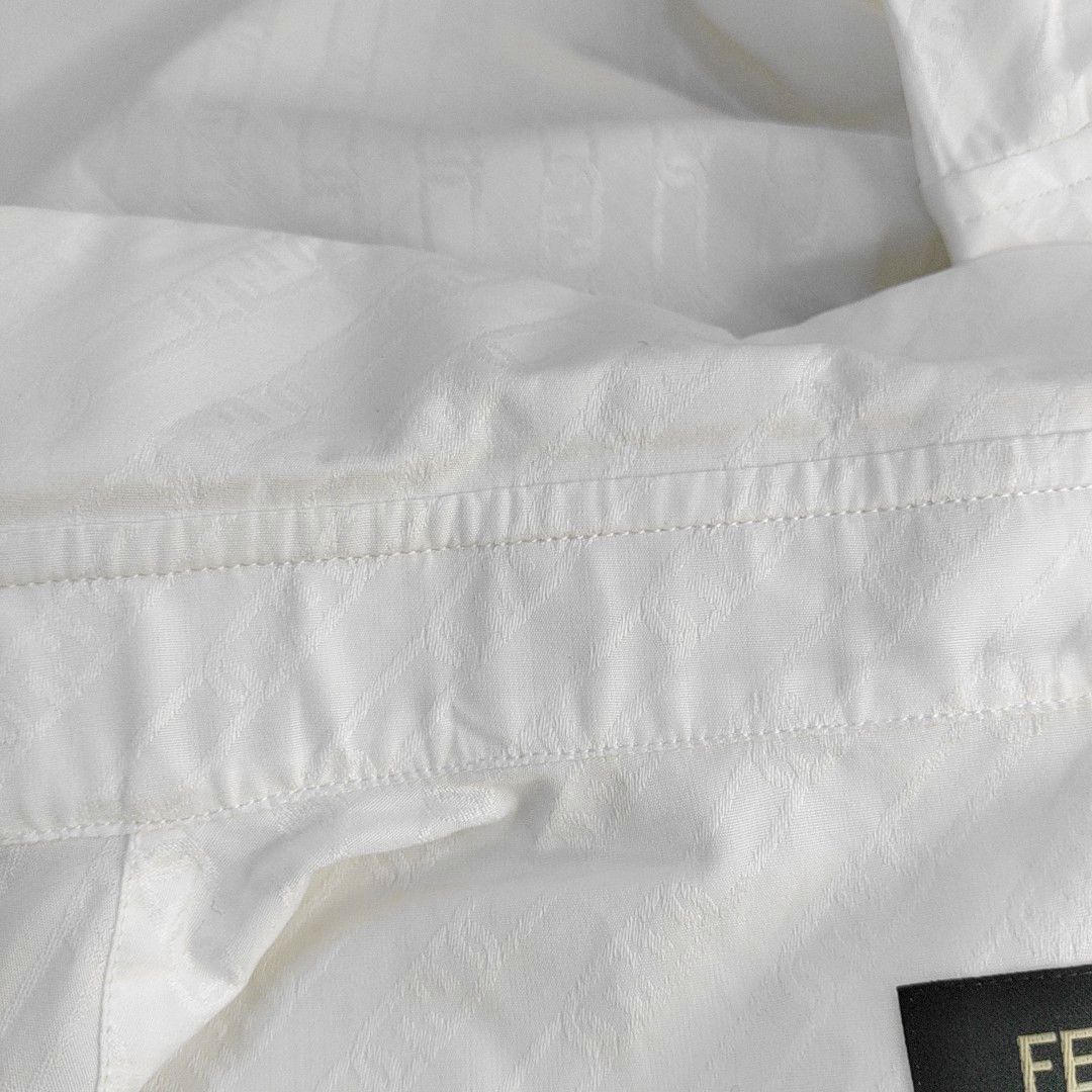 Fendi Fendi Tonal Monogram Cotton Shirt 41 Size US L / EU 52-54 / 3 - 6 Thumbnail