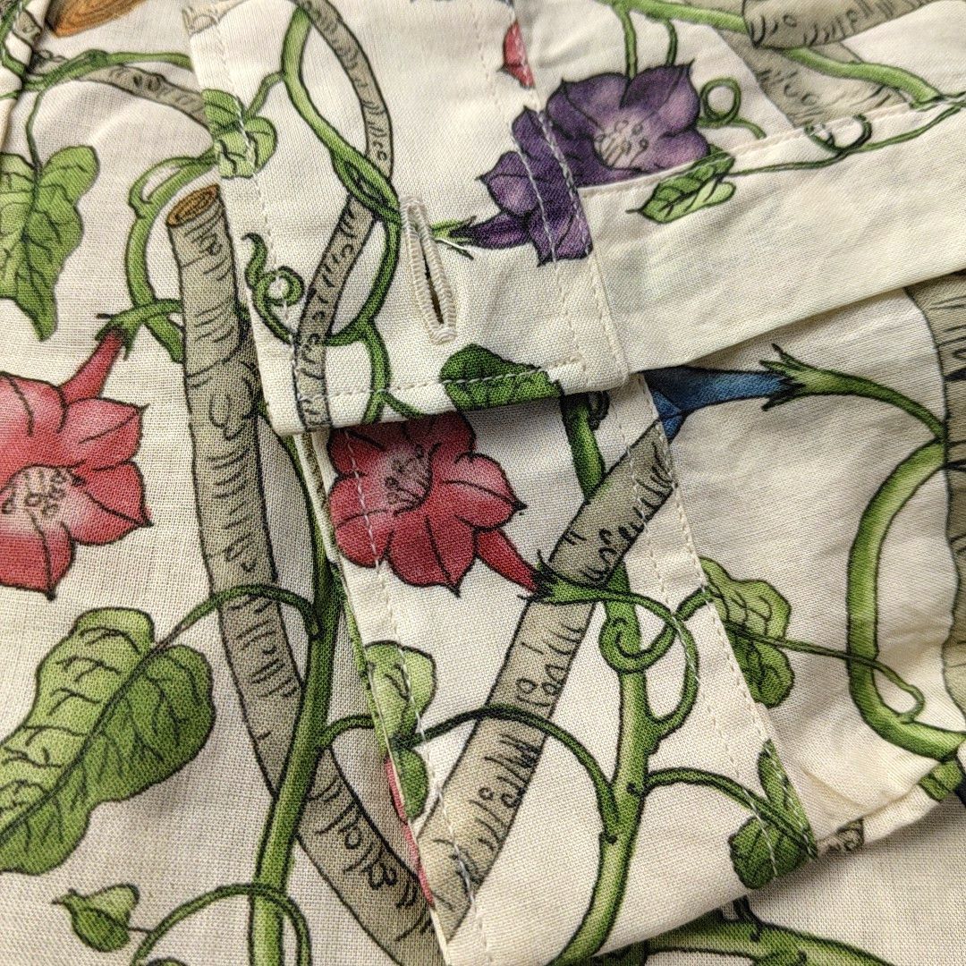 Gucci Gucci Bird Print Floral Cotton Shirt Size US S Size US S / EU 44-46 / 1 - 8 Thumbnail