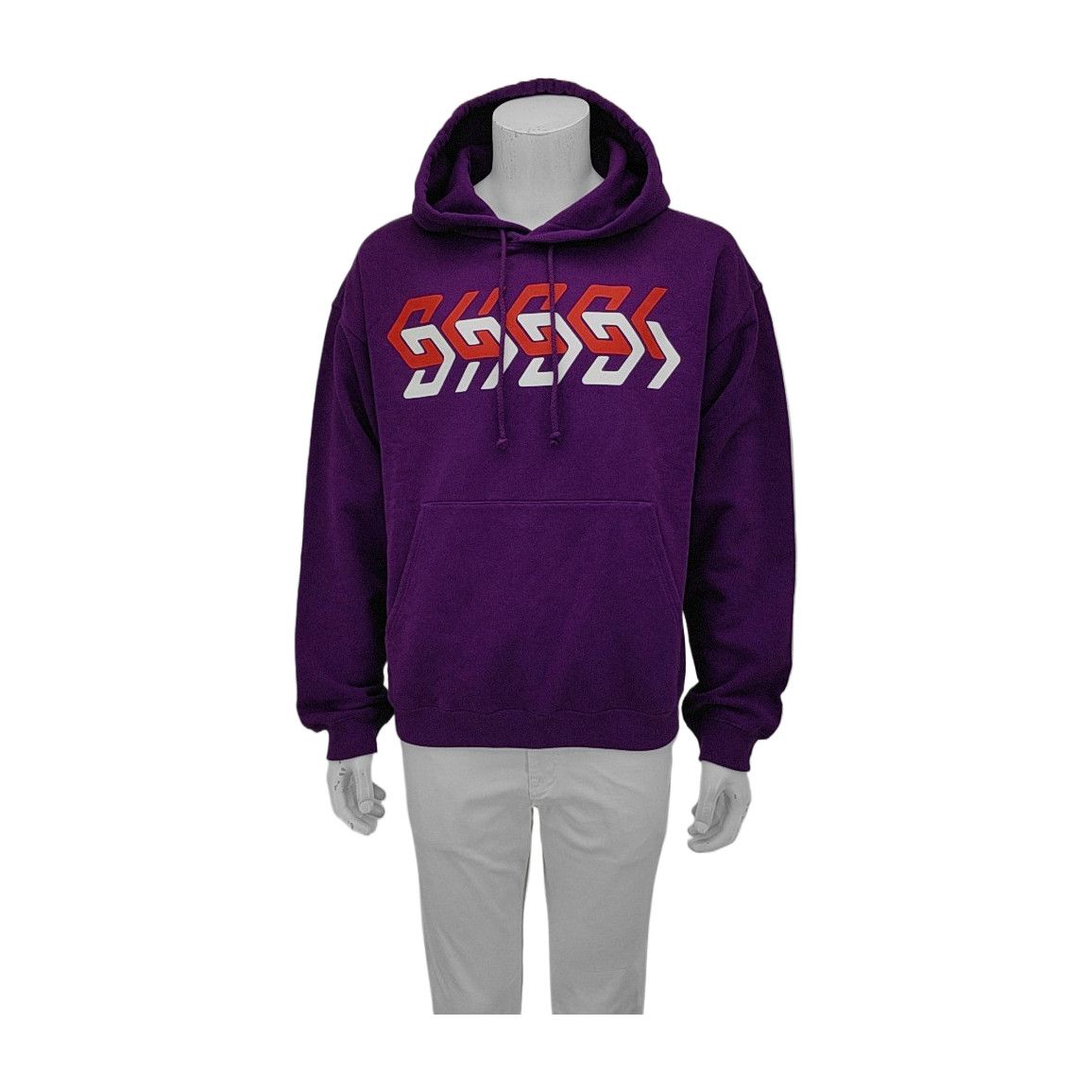 Gucci Gucci Logo Print Hoodie Purple M Size US M / EU 48-50 / 2 - 2 Thumbnail