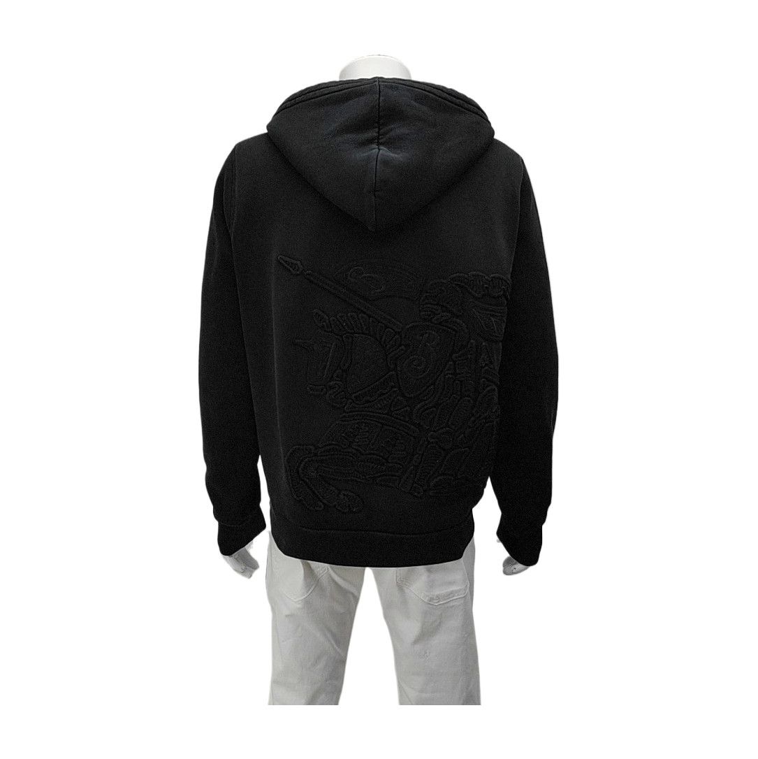 Burberry Burberry Embroidered Knight Zip Hoodie Size L Size US L / EU 52-54 / 3 - 3 Thumbnail