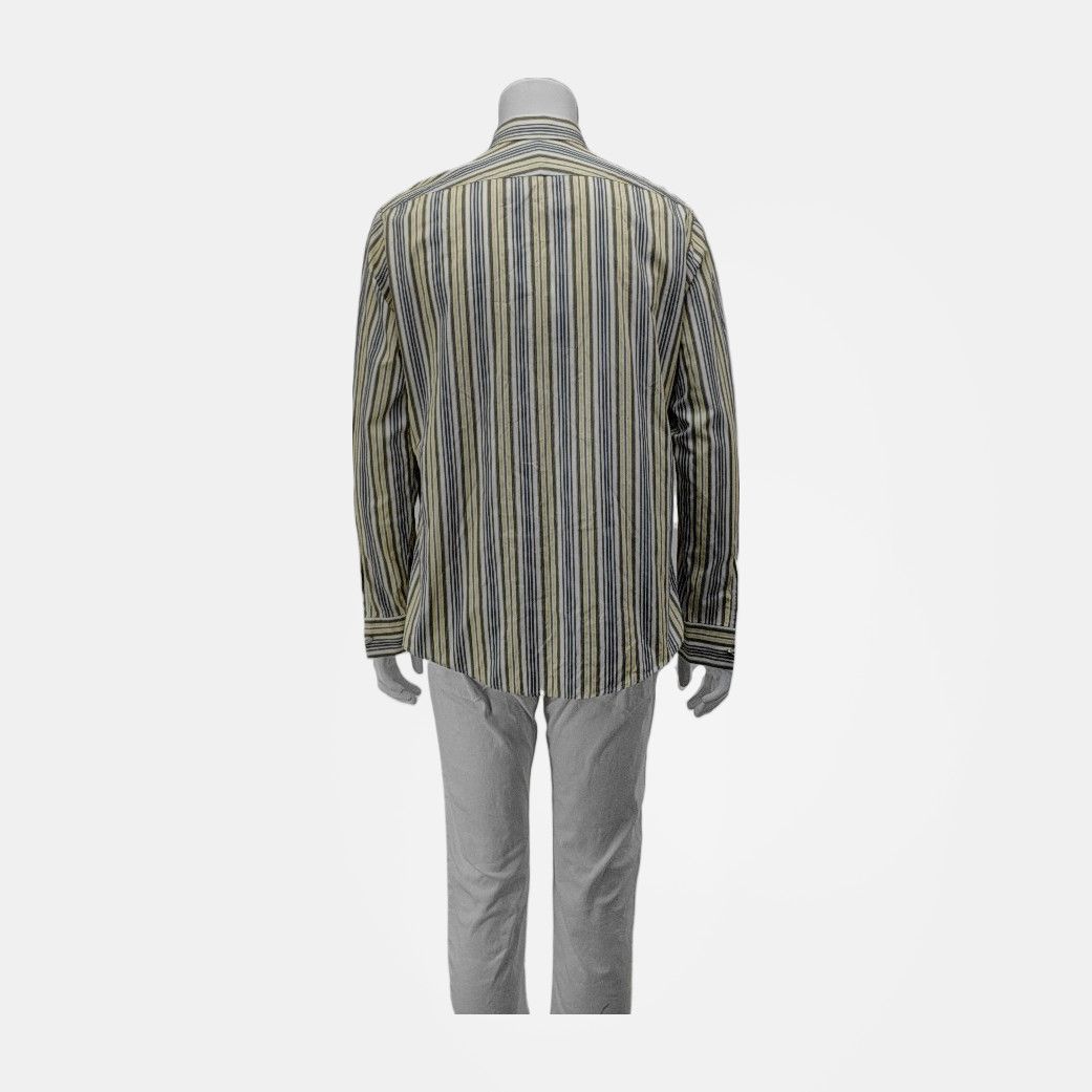 Hermes Hermès Multi Striped Long Sleeve Button Up Shirt XL Size US XL / EU 56 / 4 - 3 Thumbnail