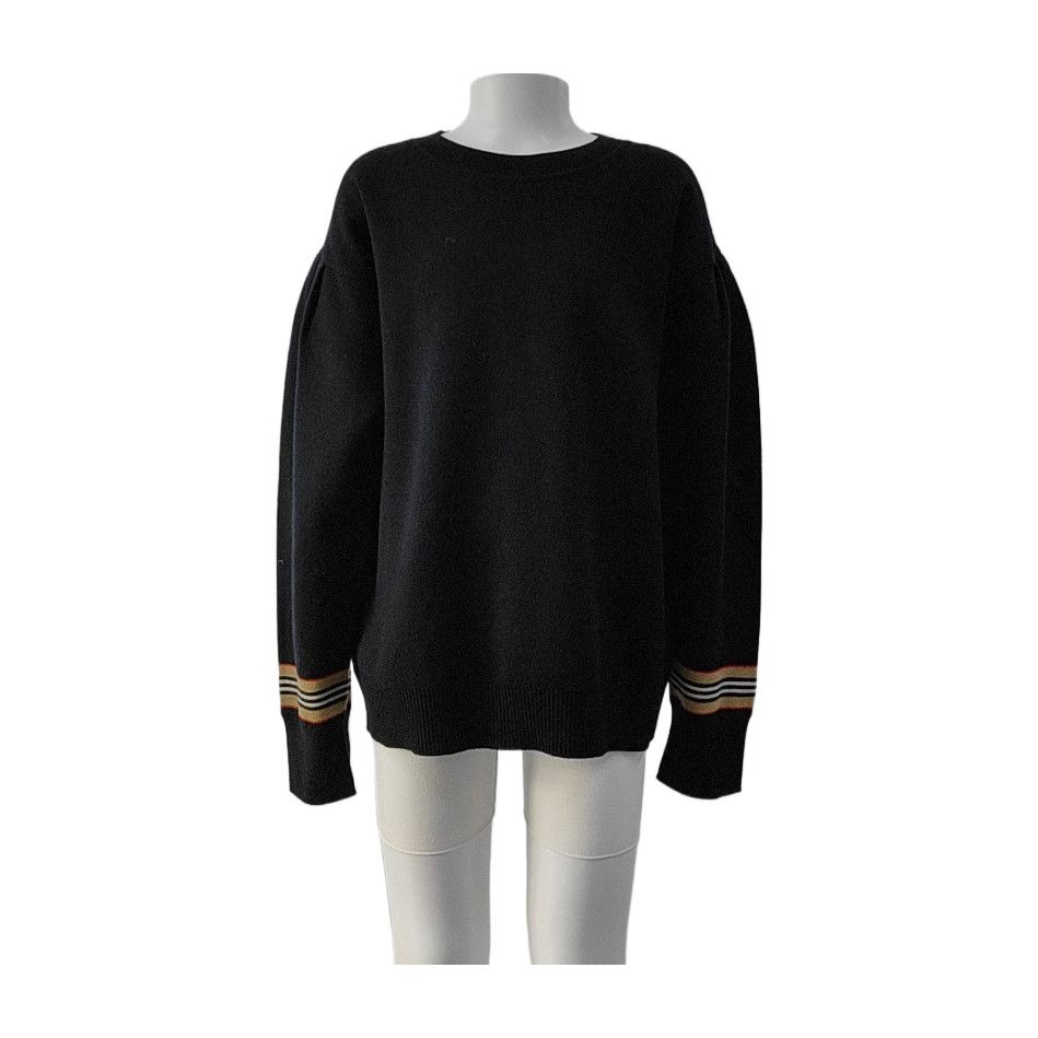 Burberry Burberry Striped Cuff Wool Sweater 12Y Size US XXS / EU 40 - 2 Thumbnail
