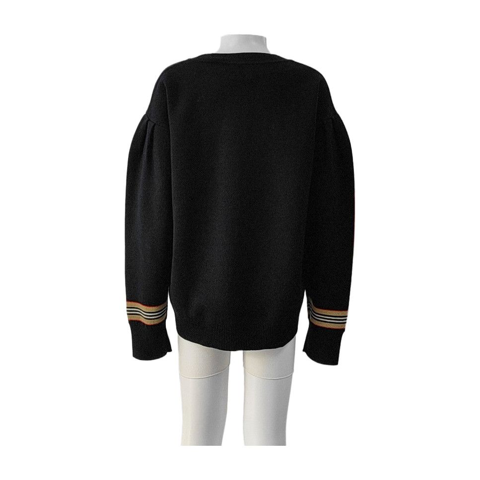 Burberry Burberry Striped Cuff Wool Sweater 12Y Size US XXS / EU 40 - 3 Thumbnail