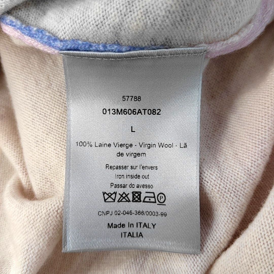Dior Dior Homme Floral Graphic Wool Sweater Size L Size US L / EU 52-54 / 3 - 4 Thumbnail