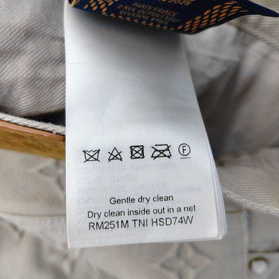 Louis Vuitton Louis Vuitton Monogram Khaki Denim Jeans Size 33 Size US 33 - 5 Thumbnail