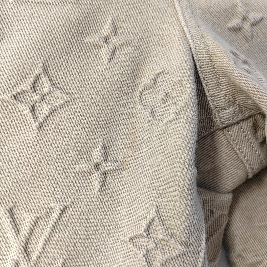Louis Vuitton Louis Vuitton Monogram Khaki Denim Jeans Size 33 Size US 33 - 7 Thumbnail