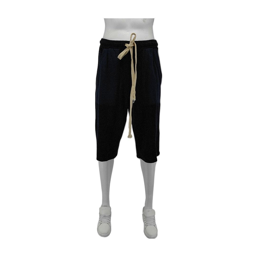 Loewe Loewe Navy Cotton Drawstring Shorts Size 34 Size US 34 / EU 50 - 2 Thumbnail