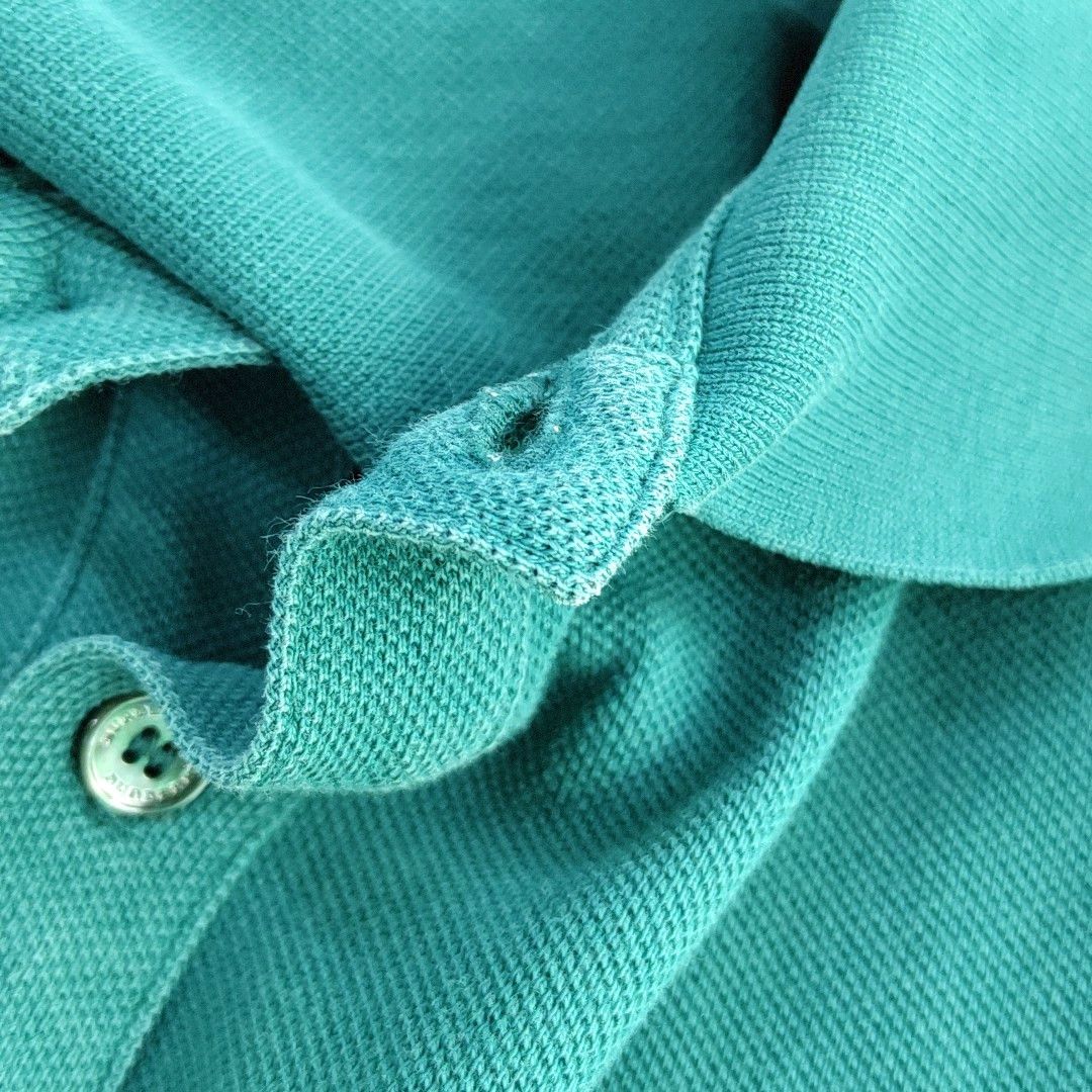 Burberry Burberry Brit Dark Green Cotton Polo Shirt XL Size US XL / EU 56 / 4 - 6 Thumbnail