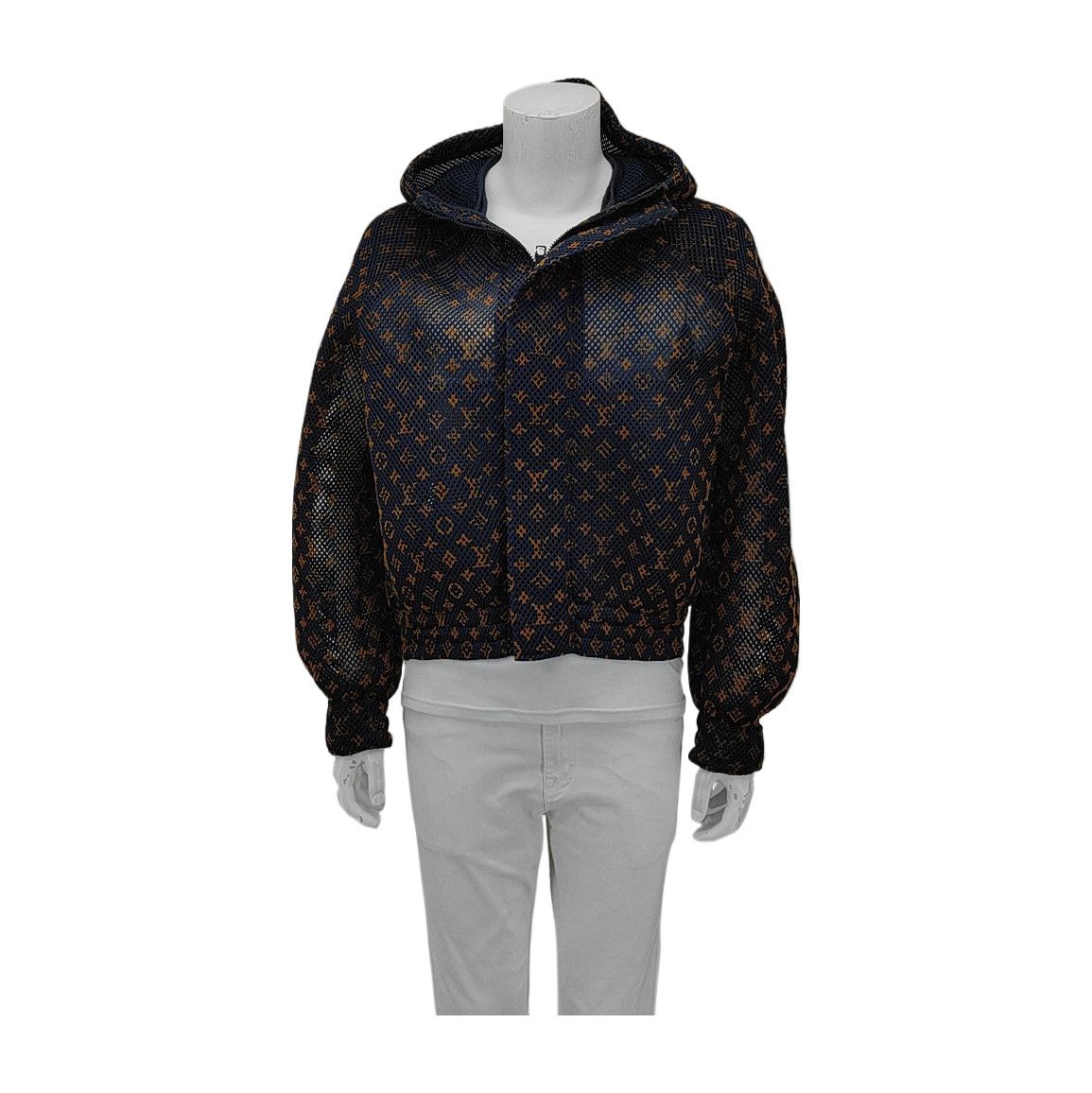 Louis Vuitton Louis Vuitton Monogram Mesh Hooded Jacket 48 Size US M / EU 48-50 / 2 - 2 Thumbnail
