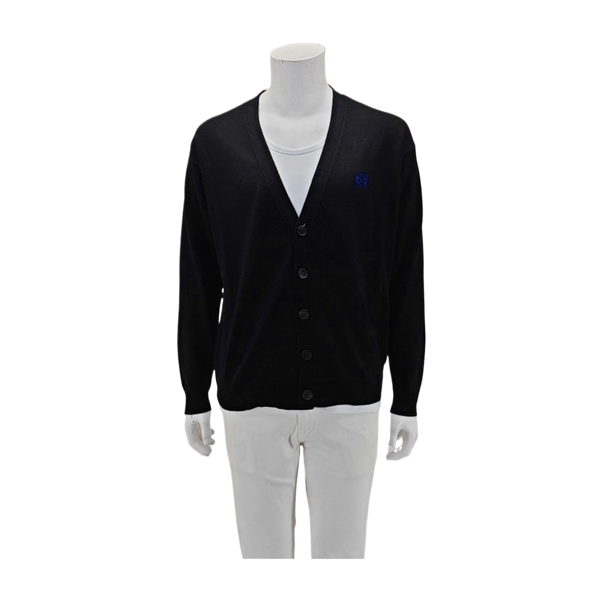 Loewe Loewe Embroidered Logo Wool Cardigan XL Size US XL / EU 56 / 4 - 2 Thumbnail