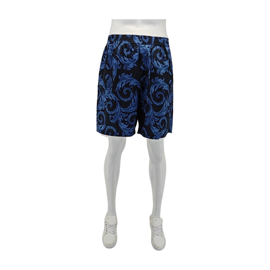 Versace Versace Blue Baroque Print Shorts Size 52 Size US 36 / EU 52 - 2 Thumbnail