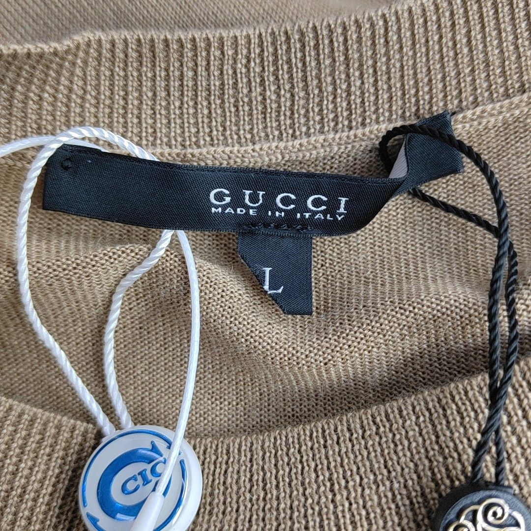 Gucci Gucci Brown Cashmere Crewneck Sweater L Size US L / EU 52-54 / 3 - 6 Thumbnail