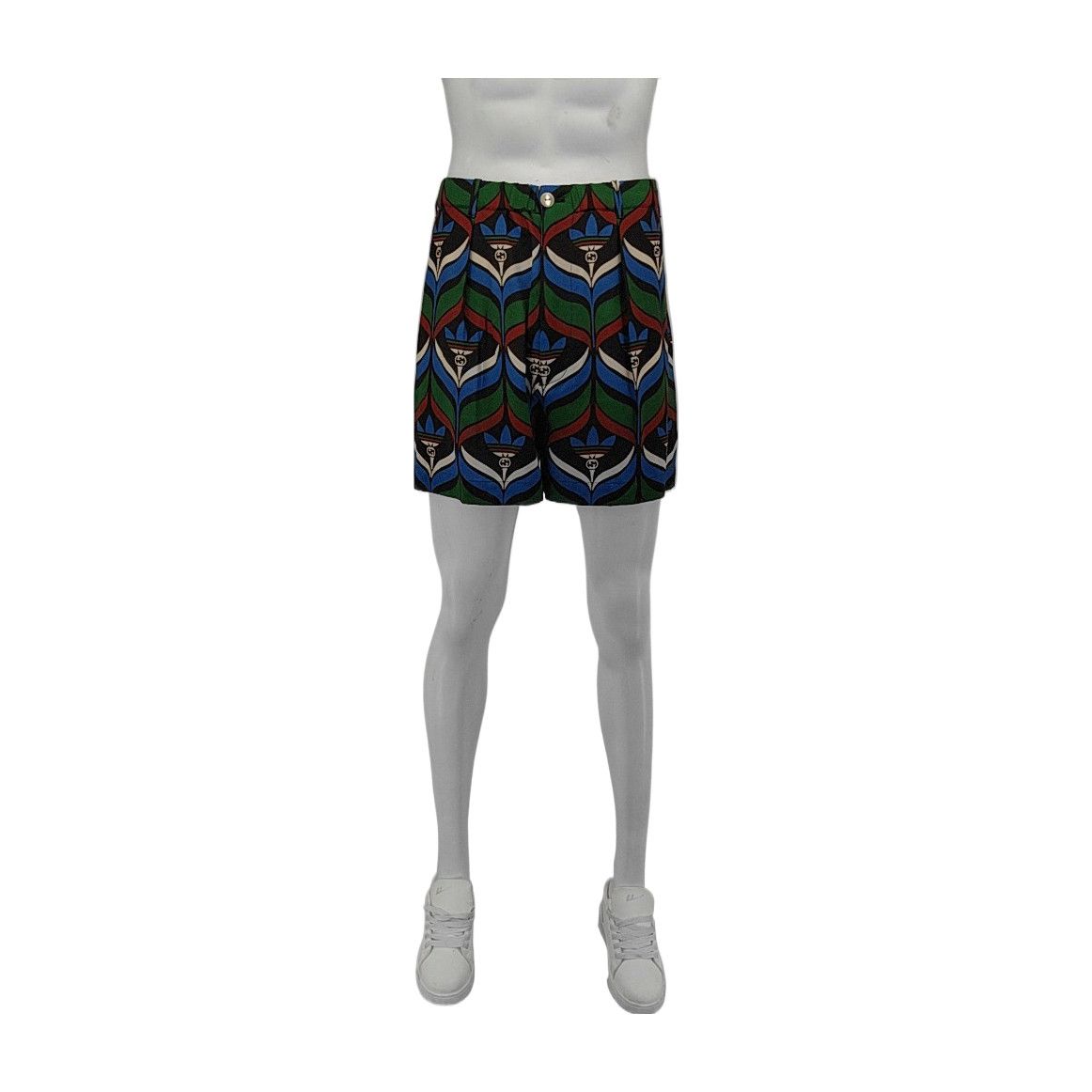 Gucci Gucci x Adidas Geometric Trefoil Print Shorts EU 52 Size US 36 / EU 52 - 2 Thumbnail