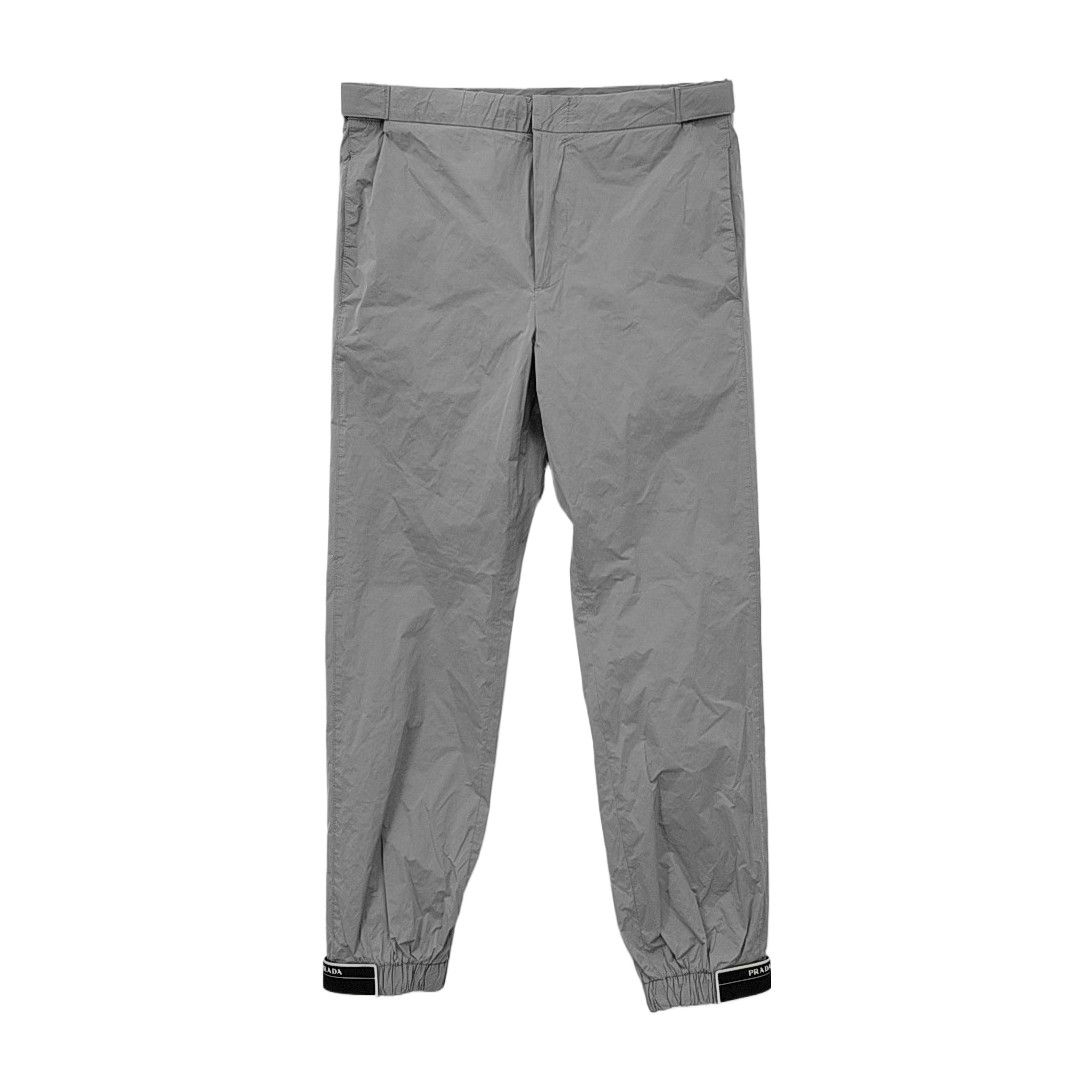 Prada Prada Gray Logo Cuff Technical Casual Pants US 28 Size US 28 / EU 44 - 2 Thumbnail