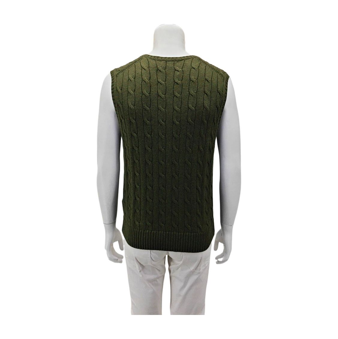 Polo Ralph Lauren Polo Ralph Lauren Cable Knit V-Neck Vest M Size US M / EU 48-50 / 2 - 3 Thumbnail