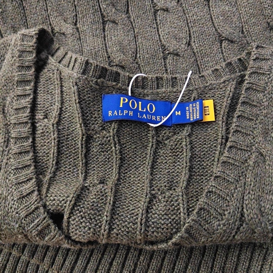 Polo Ralph Lauren Polo Ralph Lauren Cable Knit V-Neck Vest M Size US M / EU 48-50 / 2 - 6 Thumbnail