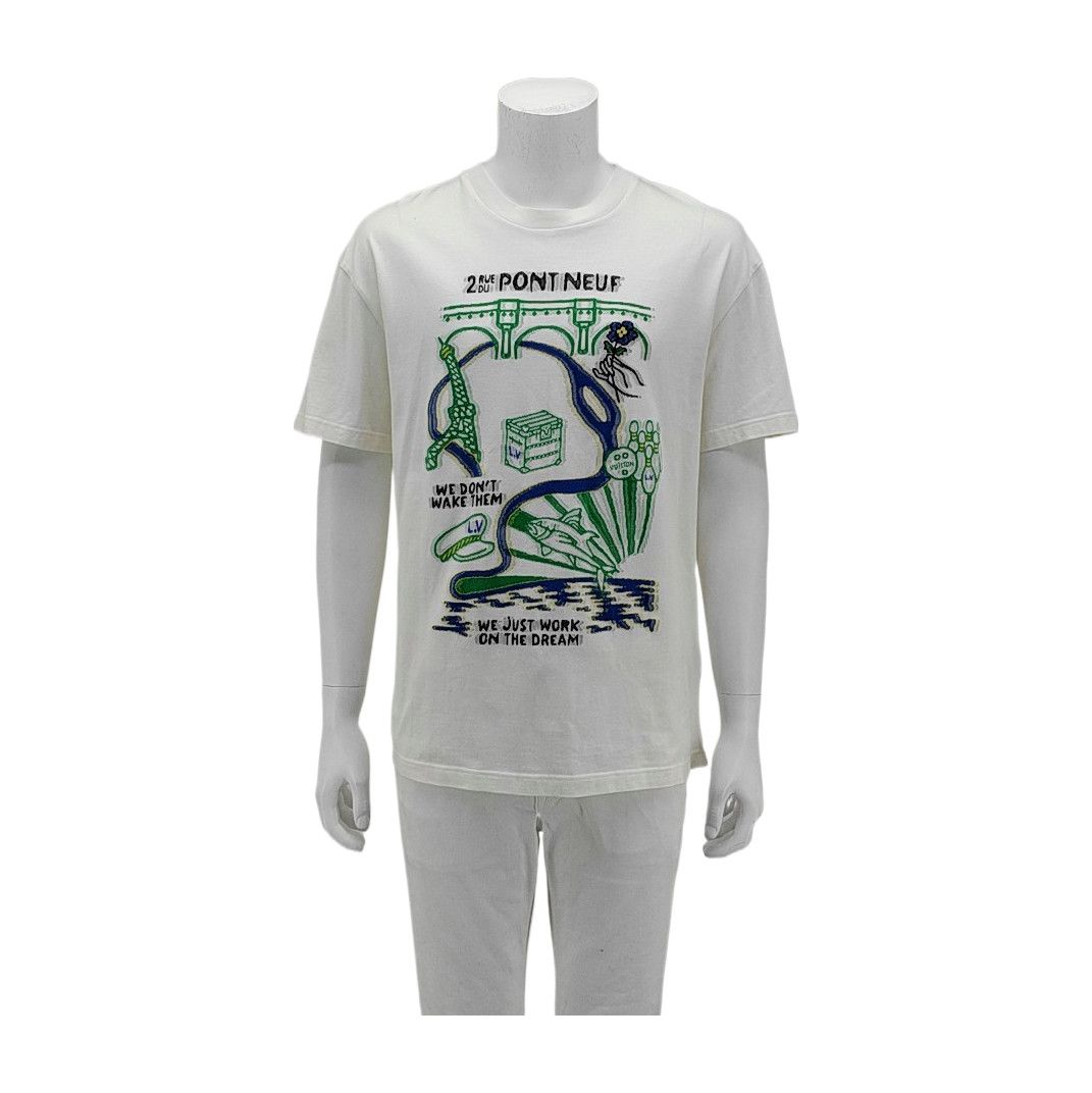 Louis Vuitton Louis Vuitton Pont Neuf Graphic T-Shirt Size L Size US L / EU 52-54 / 3 - 2 Thumbnail