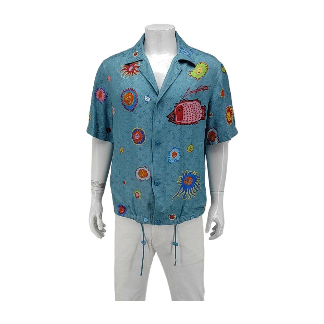 Louis Vuitton Louis Vuitton x Yayoi Kusama Faces Silk Shirt Size M Size US M / EU 48-50 / 2 - 2 Thumbnail