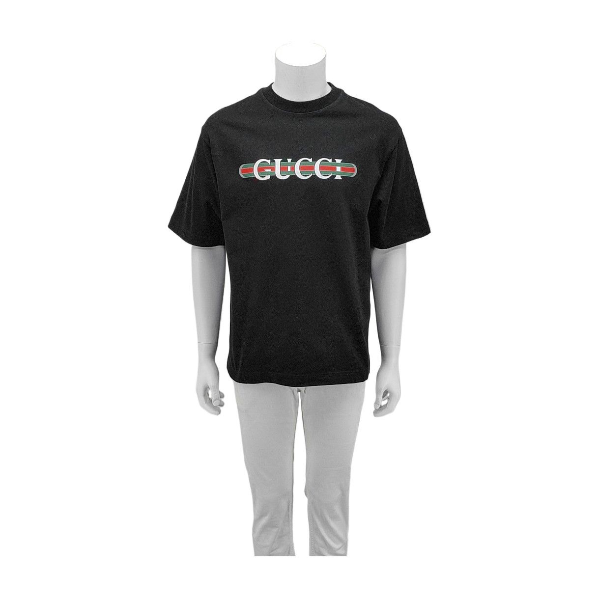 Gucci Gucci Logo Print Cotton T-Shirt Size S Size US S / EU 44-46 / 1 - 2 Thumbnail