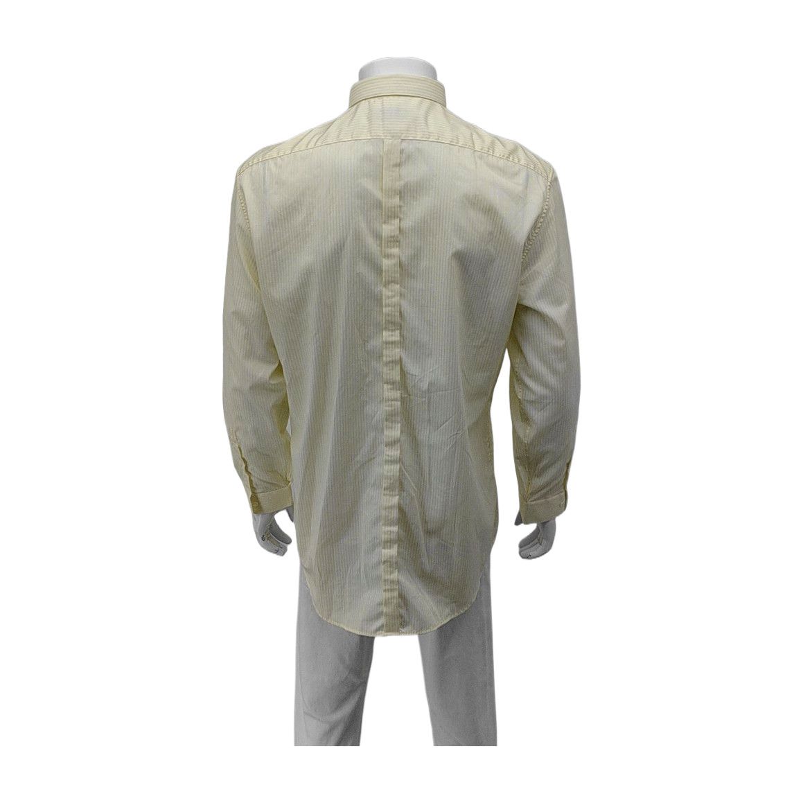 Burberry Burberry Yellow Striped Button Up Shirt 41 Size US L / EU 52-54 / 3 - 3 Thumbnail