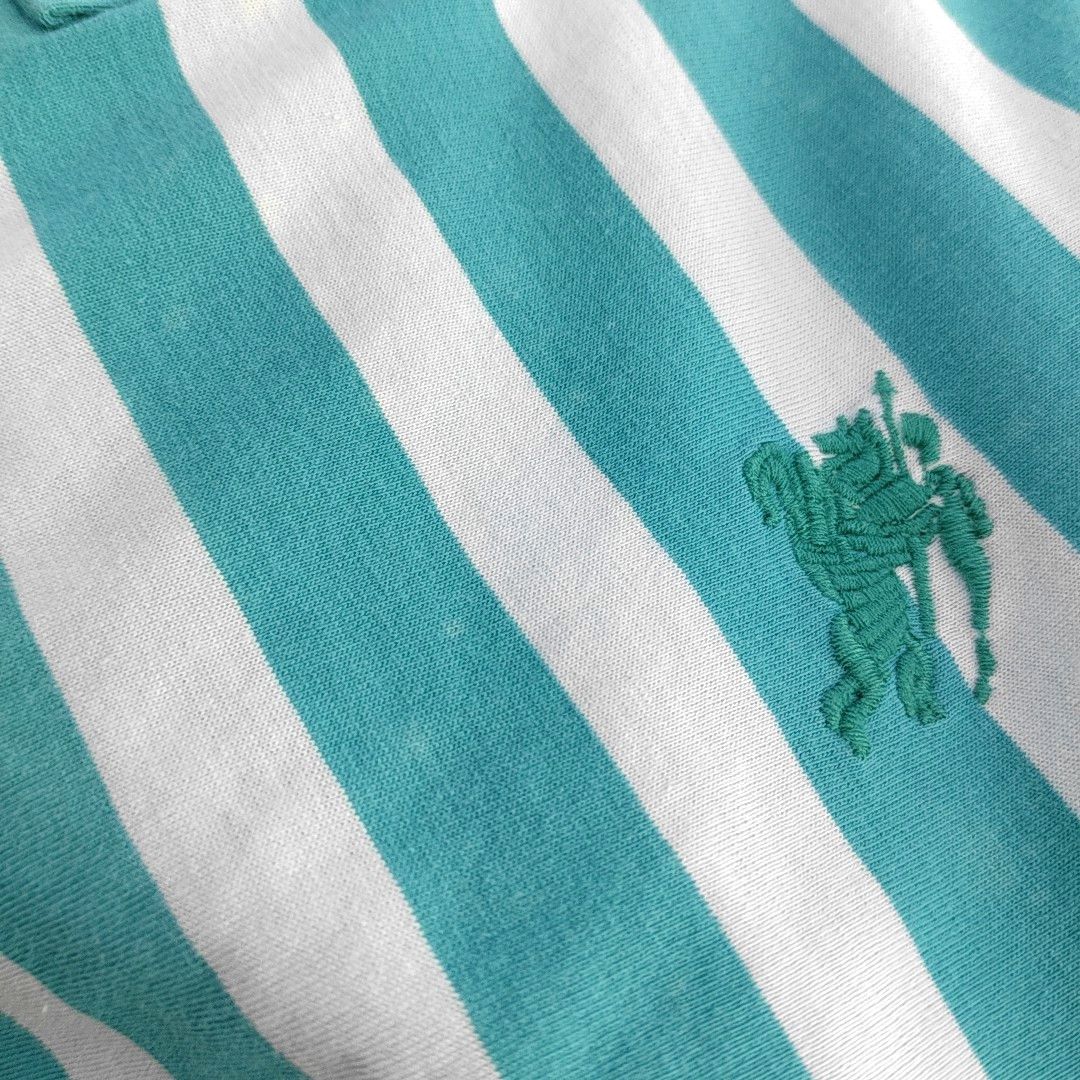 Burberry Burberry Brit Striped Cotton Polo Size L Size US L / EU 52-54 / 3 - 7 Thumbnail