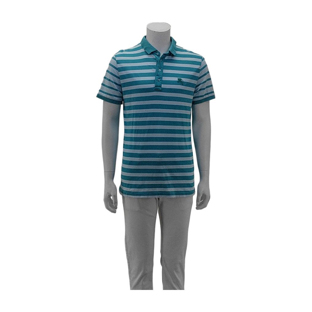 Burberry Burberry Brit Striped Cotton Polo Size L Size US L / EU 52-54 / 3 - 2 Thumbnail