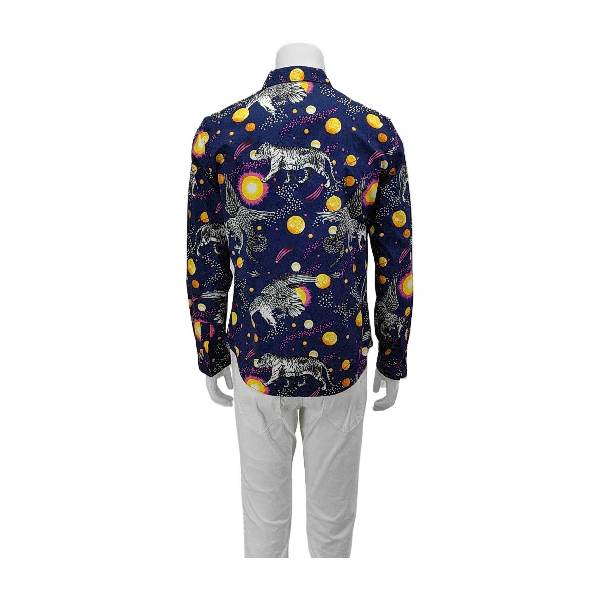Gucci Gucci Space Animal Print Cotton Shirt Size M Size US XXS / EU 40 - 3 Thumbnail