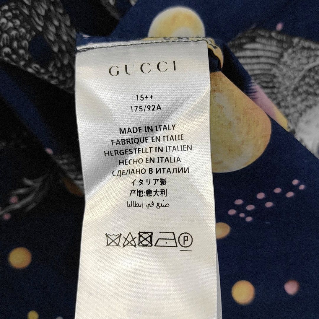 Gucci Gucci Space Animal Print Cotton Shirt Size M Size US XXS / EU 40 - 5 Thumbnail