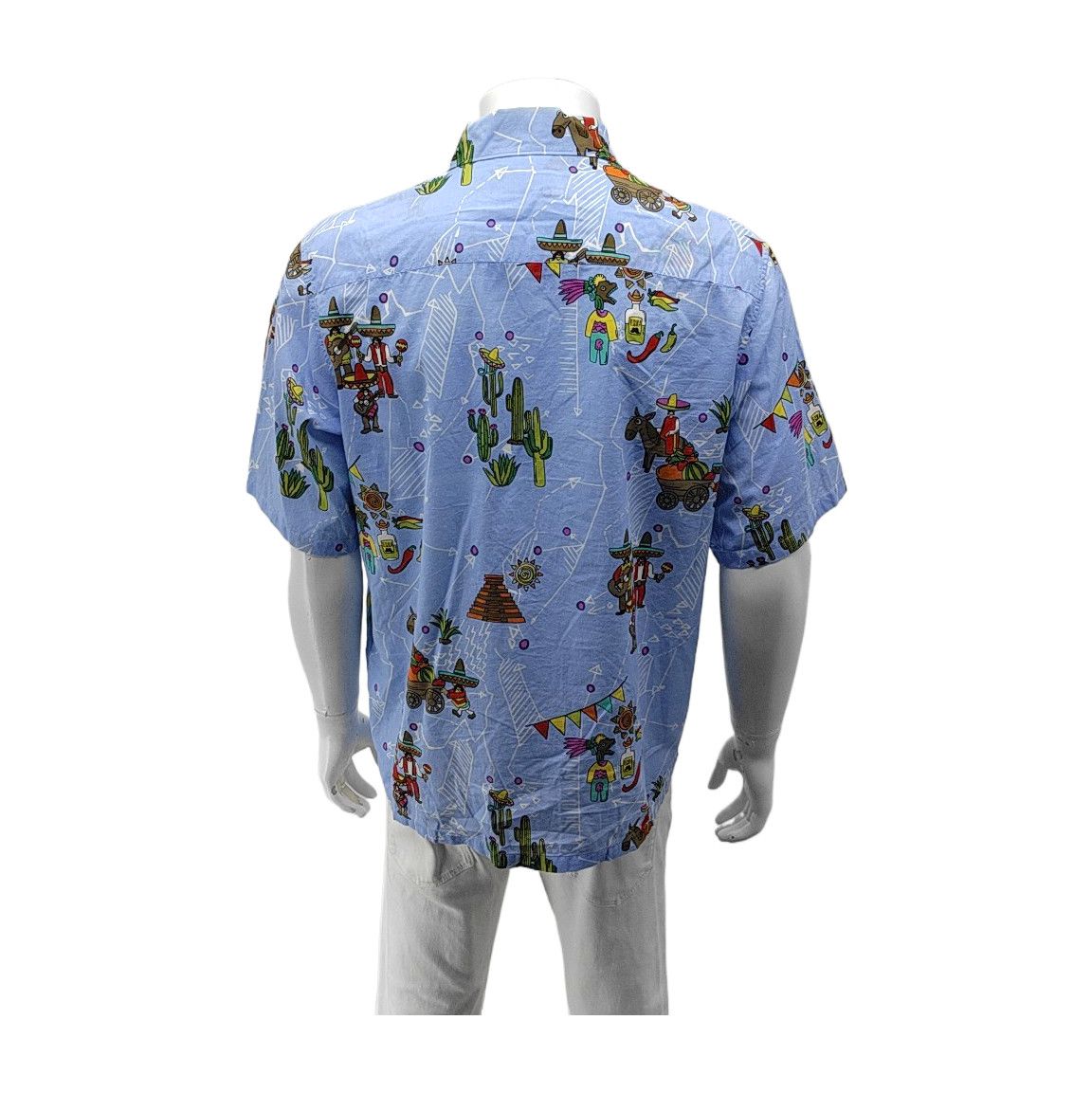 Prada Prada Mexican Novelty Print Short Sleeve Shirt L Size US L / EU 52-54 / 3 - 3 Thumbnail