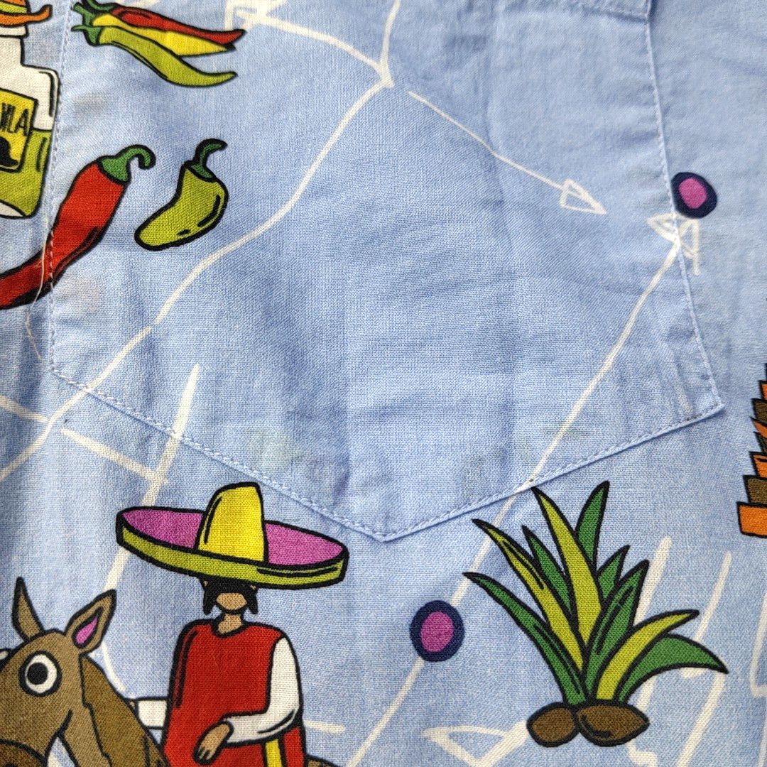 Prada Prada Mexican Novelty Print Short Sleeve Shirt L Size US L / EU 52-54 / 3 - 6 Thumbnail