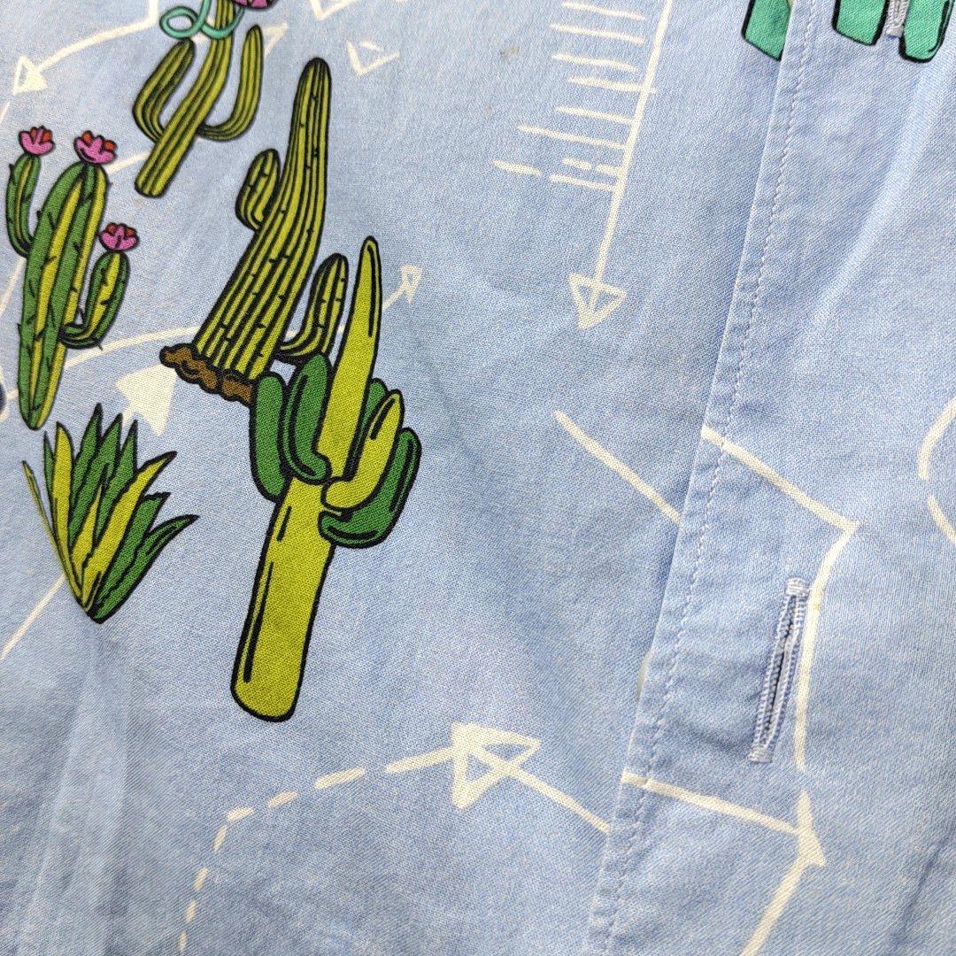 Prada Prada Mexican Novelty Print Short Sleeve Shirt L Size US L / EU 52-54 / 3 - 8 Thumbnail