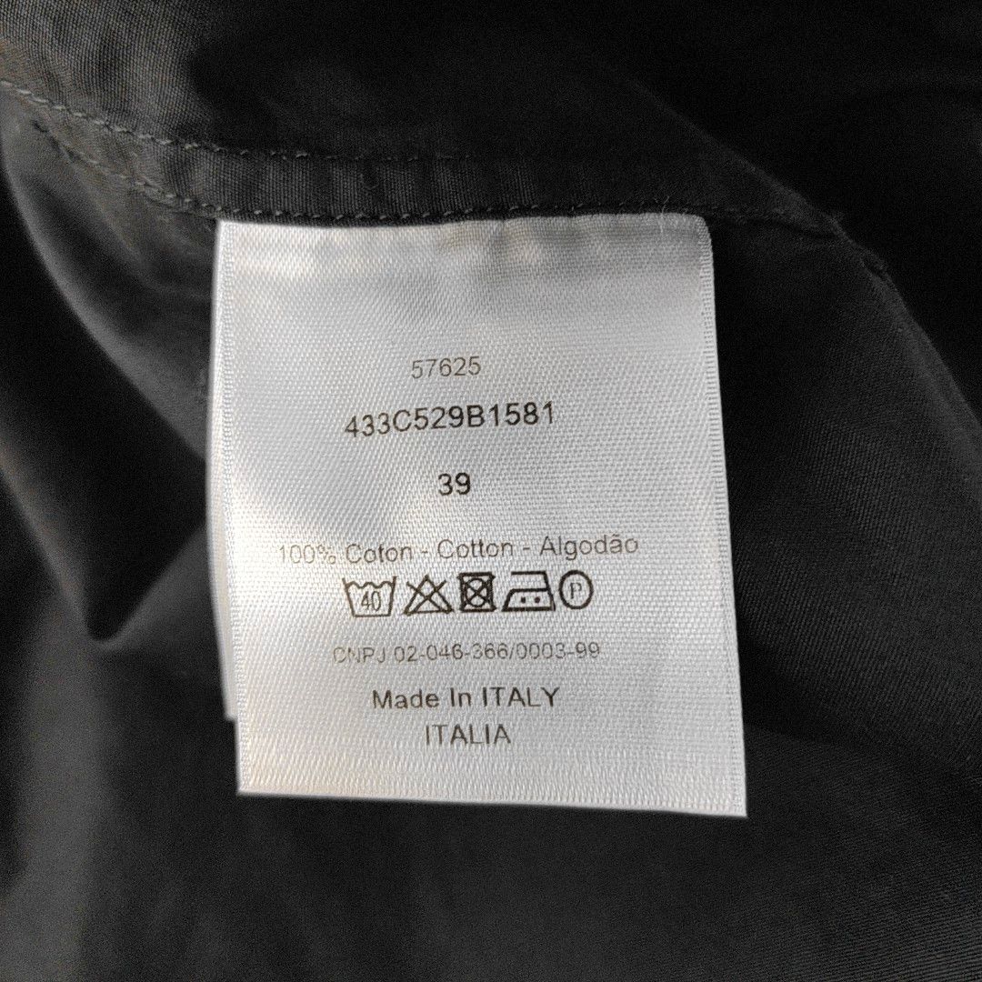 Dior Dior Homme Black Cotton Button Up Shirt 39 Size US M / EU 48-50 / 2 - 4 Thumbnail