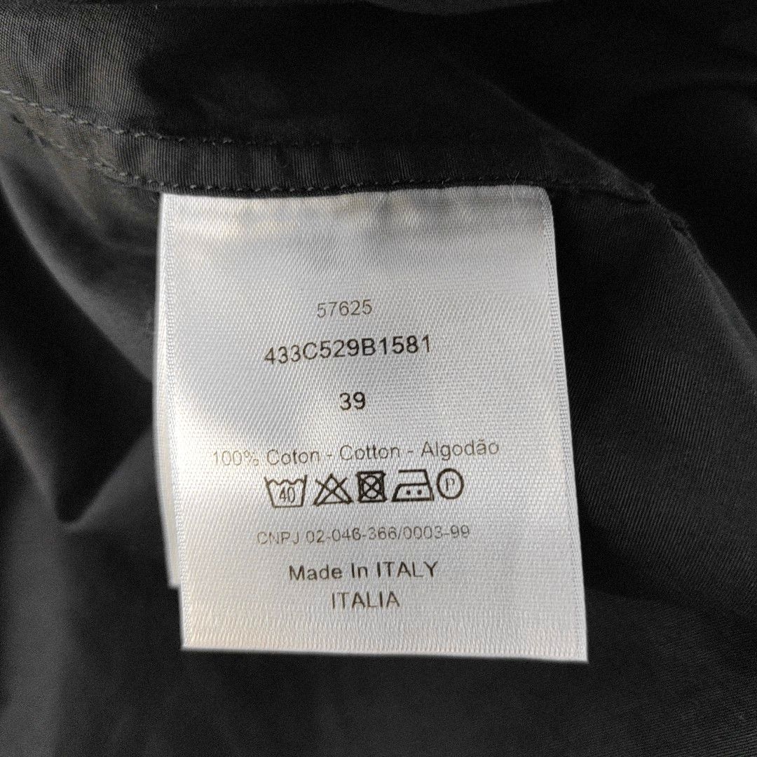 Dior Dior Homme Black Cotton Button Up Shirt 39 Size US M / EU 48-50 / 2 - 3 Thumbnail