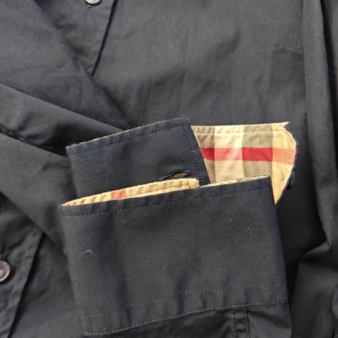 Burberry Burberry Brit Black Cotton Long Sleeve Shirt S Size US S / EU 44-46 / 1 - 8 Thumbnail