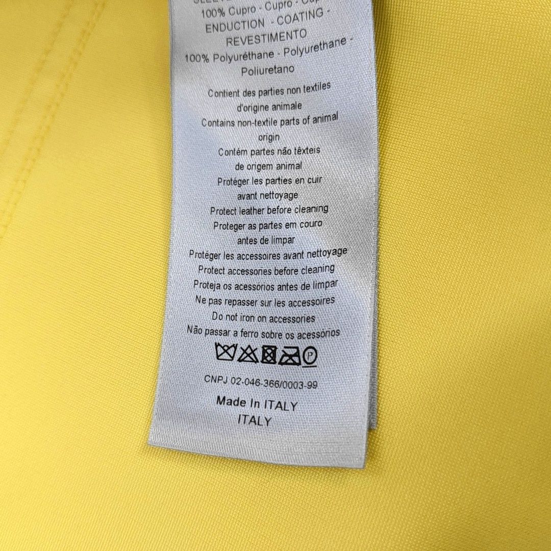 Dior Dior Homme Yellow Viscose Hooded Jacket Size 42 Size US XS / EU 42 / 0 - 5 Thumbnail