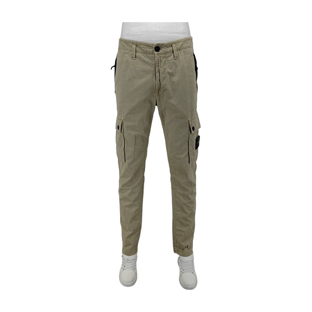 Stone Island Stone Island Khaki Cotton Cargo Pants Size 30 Size US 30 / EU 46 - 2 Thumbnail