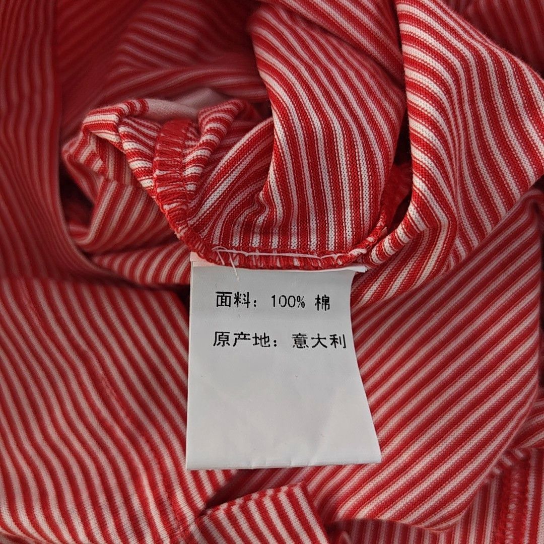 Salvatore Ferragamo Ferragamo Striped Cotton Polo Size M Size US M / EU 48-50 / 2 - 4 Thumbnail