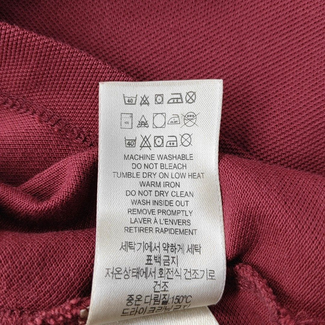 Burberry Burberry Brit Red Cotton Polo Shirt L Size US L / EU 52-54 / 3 - 5 Thumbnail