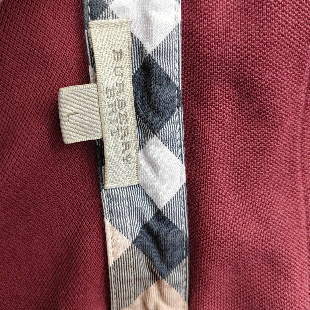 Burberry Burberry Brit Red Cotton Polo Shirt L Size US L / EU 52-54 / 3 - 6 Thumbnail