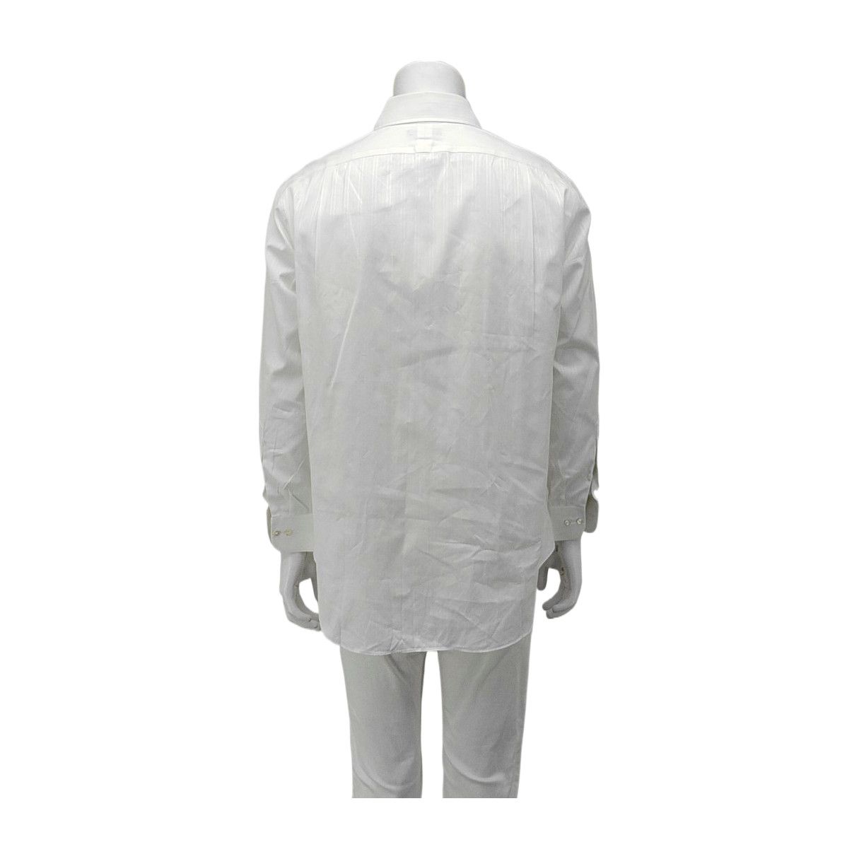 Burberry Burberry White Striped Long Sleeve Shirt US L Size US L / EU 52-54 / 3 - 3 Thumbnail