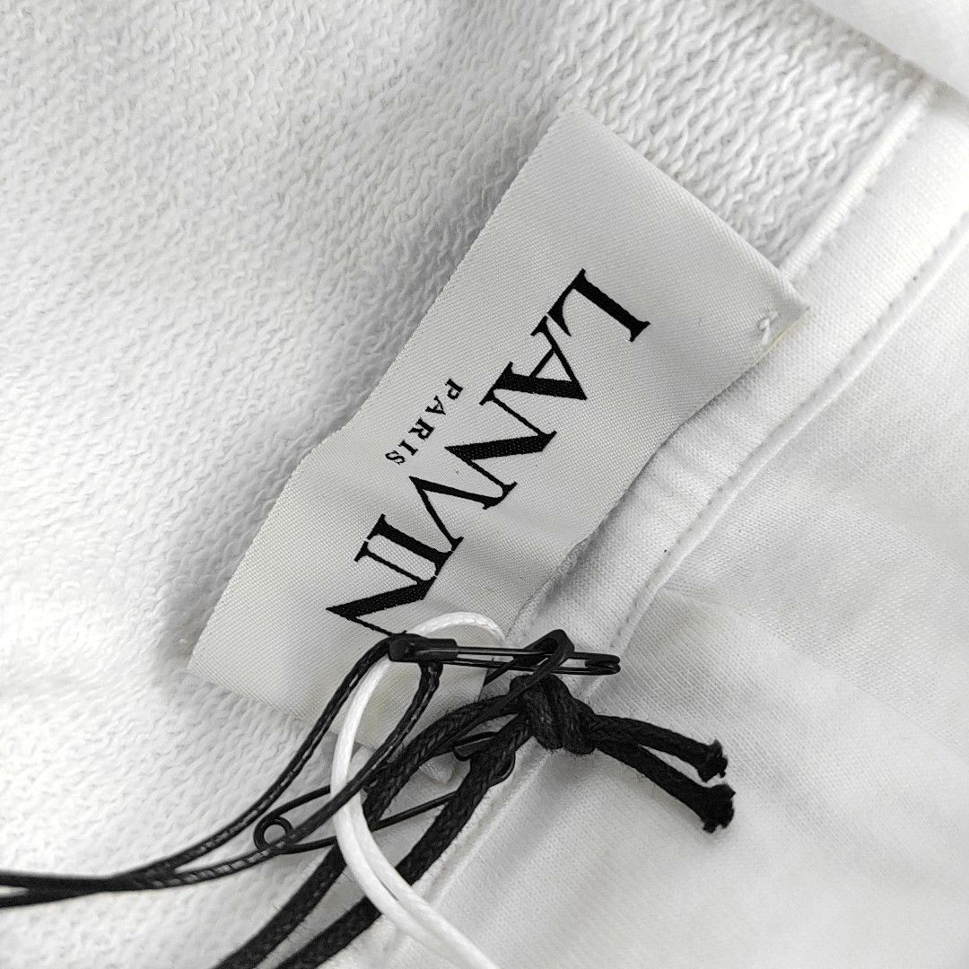 Lanvin Lanvin White Cotton Logo Hoodie S Size US S / EU 44-46 / 1 - 5 Thumbnail