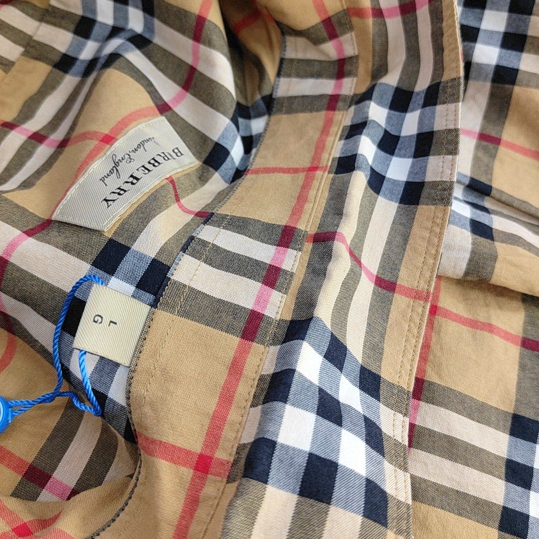 Burberry Burberry Check Long Sleeve Cotton Shirt L Size US L / EU 52-54 / 3 - 6 Thumbnail