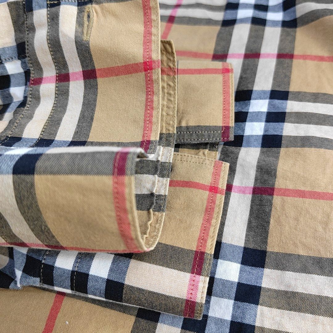 Burberry Burberry Check Long Sleeve Cotton Shirt L Size US L / EU 52-54 / 3 - 10 Thumbnail